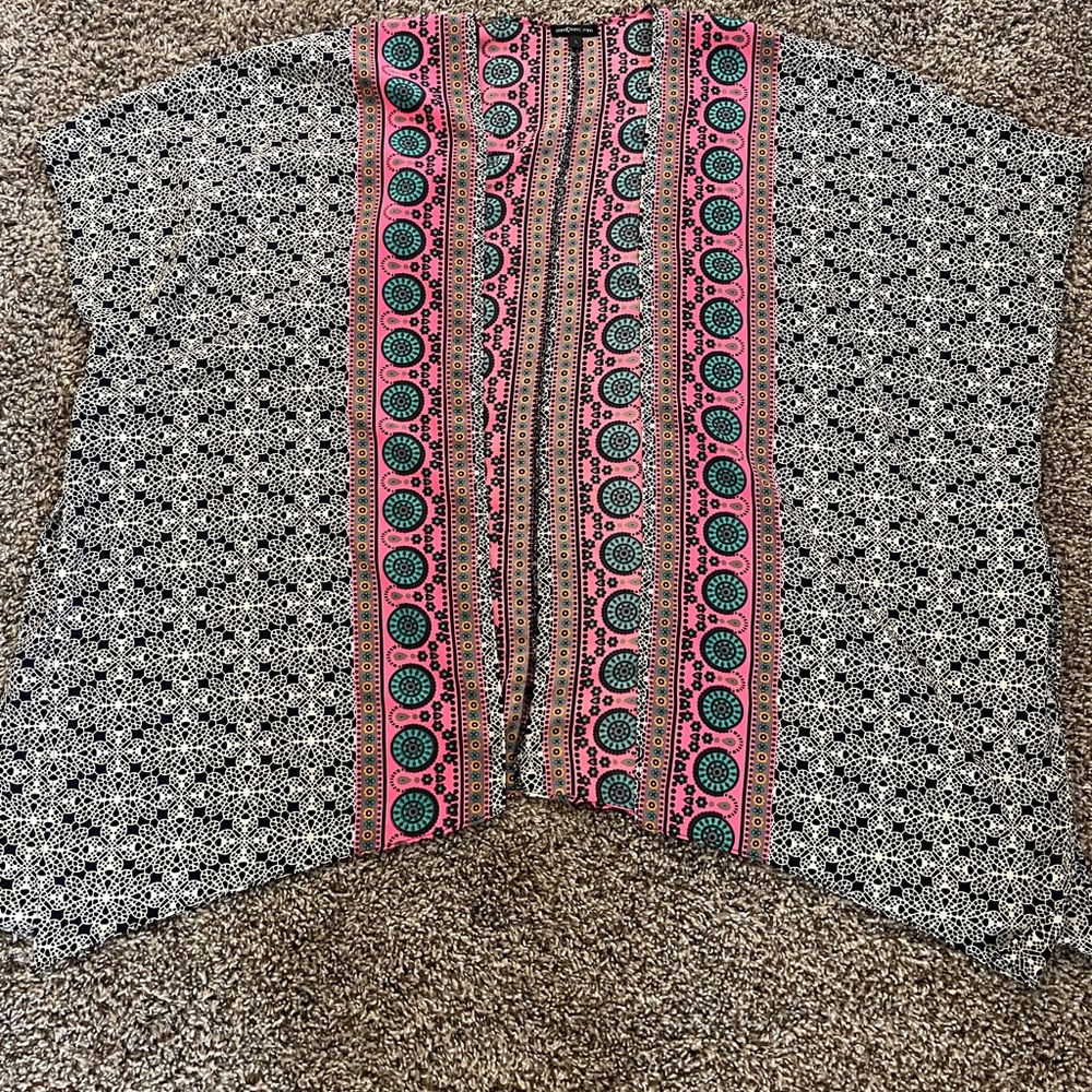 Multi colored Patterned Cover Up